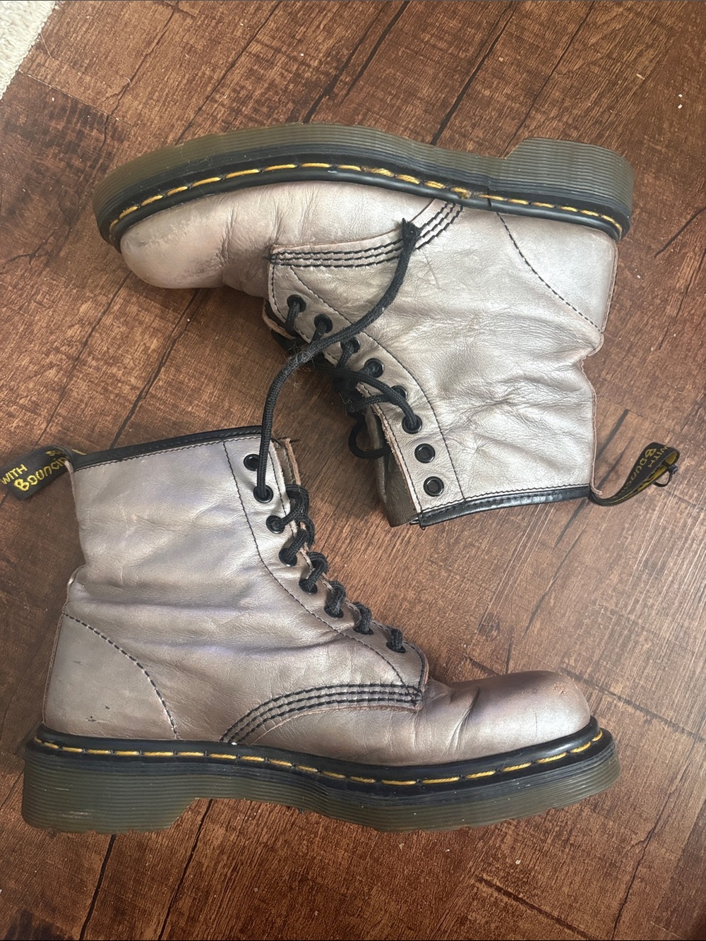 Dr. Martens Vintage 90’s 1460 "Jewel" Metallic Holographic Combat boots Sz 7 ?